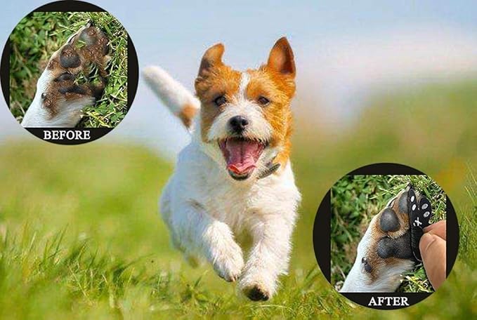 Dog Paw Anti-Slip Grips to Keeps Dogs from Slipping On Hardwood Floors,Best for Summer Hot Pavement,Self Adhesive Resistant Dog Shoes Booties Socks Replacement XXL 24 Pieces