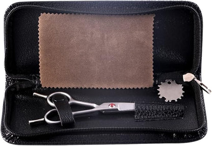 4.5" Curved Dog Scissors for Grooming Face and Paws with Safety Round Tip for Small Dogs Face Paw Ears Trimmer Professional Small Cat Grooming Shears (4.5" Curved, Gray)