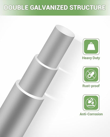 9GA Thickened Heavy Duty Cattle Farm Fence, 4ft x 164ft Galvanized Goat Deer Fence, Heavy Zinc Coating Hog Wire Fencing for Farm Livestock Animals Protection