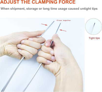 Extra Long Tweezers, Aquascape Tools, 18.9 inch Fecsam Aquarium Stainless Steel Large Feeding Tongs for Fish Tank, Terrarium，Aquascaping, Reptile Snake (Straight)