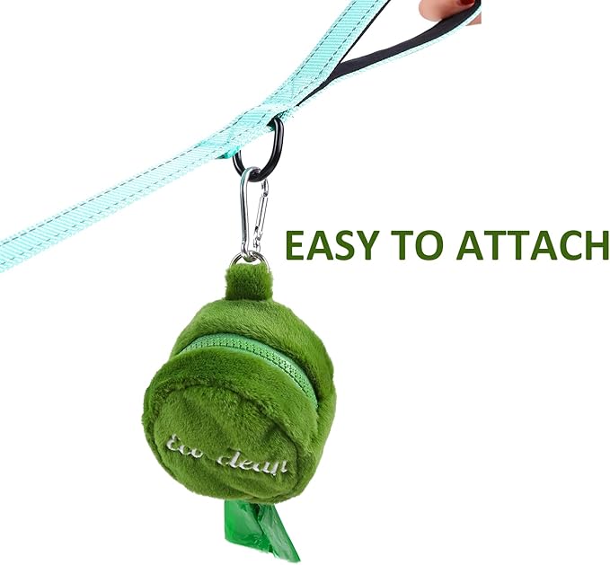 ECO-CLEAN Dog Poop Bags with 3 Bags Left Indicator - 360 Count Extra Thick and Leak Proof Pet Waste Bags with 1 dispenser, Unscented