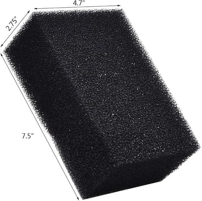 ALEGI Filter Foam Sponges, Bio Sponge Filter Media Pad, Cut-to-Size Foam for Aquarium Fish Tank (7.5" x 4.7" x 2.75")