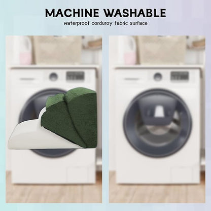 Dog Steps for Small Dogs, 3-Step Pet Ramp Stairs for High Beds and Sofa, Non-Slip Pet Stairs for Small Dogs and Cats, Removable and Easy to Clean Cover, Green