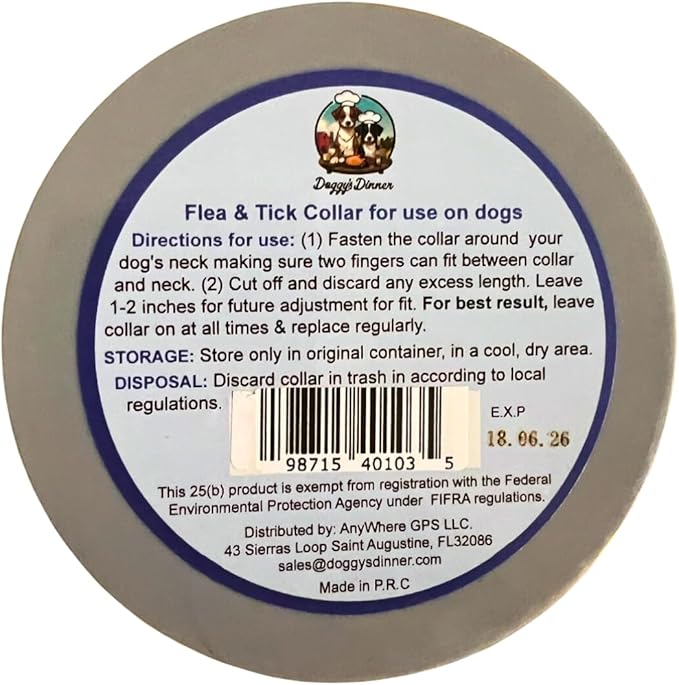 Flea and Tick Collar for Dogs, Cats – Natural Essential Oils – Long-Lasting 8 Month Protection – Waterproof, Adjustable – Safe for Puppies, Kittens, Sensitive Skin
