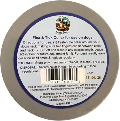 Flea and Tick Collar for Dogs, Cats – Natural Essential Oils – Long-Lasting 8 Month Protection – Waterproof, Adjustable – Safe for Puppies, Kittens, Sensitive Skin