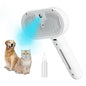 3-in-1 Steam Brush for Cats - Self Cleaning Cat Brush with Anti-Static & Shedding Control, Rechargeable Pet Grooming Tool for Long/Short Hair Cats & Dogs(White)