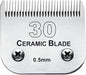 #30 Blade Dog Grooming Clipper Replacement Blades Compatible with Andis/Wahl/Oster Dog Clippers,Detachable Ceramic Blade & Stainless Steel Blade,Size-30, 1/50-Inch Cut Length (64260)