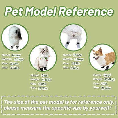 4 PCS Cat Mittens to Prevent Scratching,Mesh Breathable Cat Shoes,Adjustable Cats Anti Scratch Gloves,Suitable for Cats When Bathing and Nail Trimming (Grey, L)