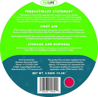 FurLife Red Dog Tag, Flea and Tick Prevention for Dogs - Waterproof Pendant for Collar, Safe for All Breeds