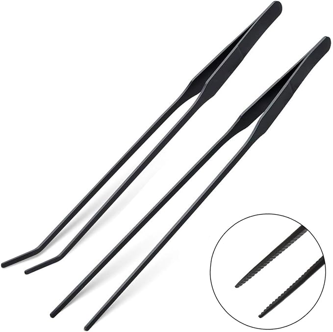 Aquarium Tweezers, Capetsma Stainless Steel Aquarium Plant Tools Long Aquascaping Tools Scissors Spatula Aquatic Plants Tool Set for Freshwater and Saltwater