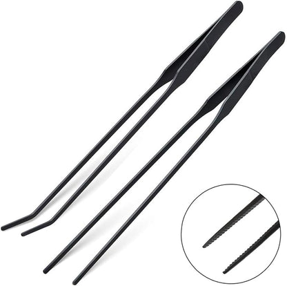 Aquarium Tweezers, Capetsma Stainless Steel Aquarium Plant Tools Long Aquascaping Tools Scissors Spatula Aquatic Plants Tool Set for Freshwater and Saltwater
