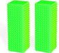2pcs Pet Dog Cat Hair Remover, Pet Hair Removal Tool, Hollow Cleaner Brush for car，Interior, Furniture, Sofa (green and green)
