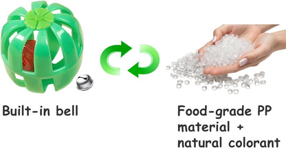 10-Pack Cat Toy Balls for Kittens and Adult Cats, Furry Fun (1.5'' - 2.1'', Cat Toys Value Pack)