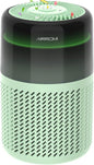 AIRROMI Air Purifier for Bedroom Home,HEPA Filter,Covers Upto 549 Ft²,Quiet 360°intake Air Cleaner with Fragrance ponge for Better Sleep,Night Light,Filters Smoke,Pet Dander,Allergies,Dust,A2005 Green