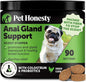 Dog Scoot Stopper - Complete Anal Gland Support with Fiber, Prebiotics & Probiotics - No Scoot for Dogs (90 ct)