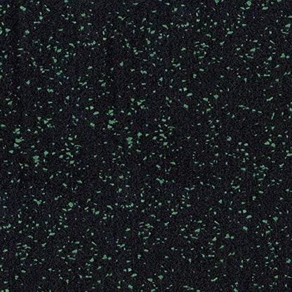 American Floor Mats 1/4in (7mm) Thick 10% Green 4' x 20' Heavy Duty Rubber Rolls, Protective Exercise Mats, Home Gym Rubber Flooring