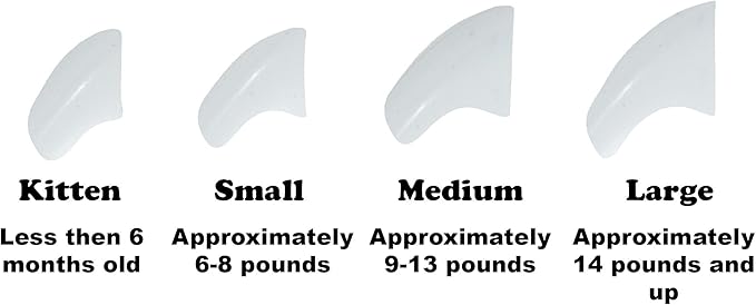 40 Pack Soft Nail Caps for Cat Claws White Medium