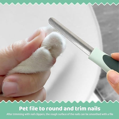 8-in-1 Pet Grooming Kit for Dogs & Cats - Includes Slicker Brush, Nail Clippers, Comb, Scissors, Toothbrush & Collapsible Bowl - Deshedding, Hair Trimming & Care Set, Travel Bag