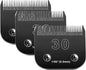 30 Blades Dog Grooming Blades Compatible with Andis/Oster A5/Wahl KM-10 Series Dog Clippers,Detachable Clipper Replacement Blade,Black,(30#/3PC)