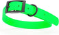 Dogline Biothane Waterproof Dog Collar Strong Coated Nylon Webbing with Black Hardware Odor- Proof for Easy Care Easy to Clean High Performance Fits Small Medium or Large Dogs, Tropical Green