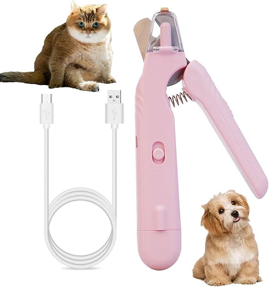 2 In 1 Pet Nail Clipper and Grinder, Professional Electric Rechargeable Pet Nail Fast Trimmer, Painless, Claw Care Grooming, Smoothing, Silent - Shockproof, For Small, Large Dogs & Cats, upgraded