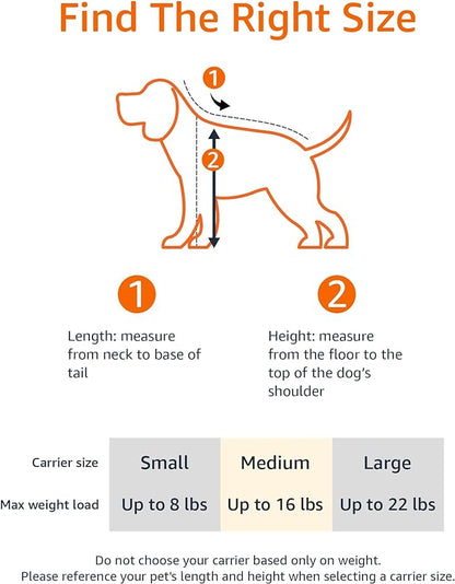 Amazon Basics Soft-Sided Mesh Pet Travel Carrier for Dog, Cat, up to 16 pounds, 16.5" L x 10.6" W x 11" H, Black