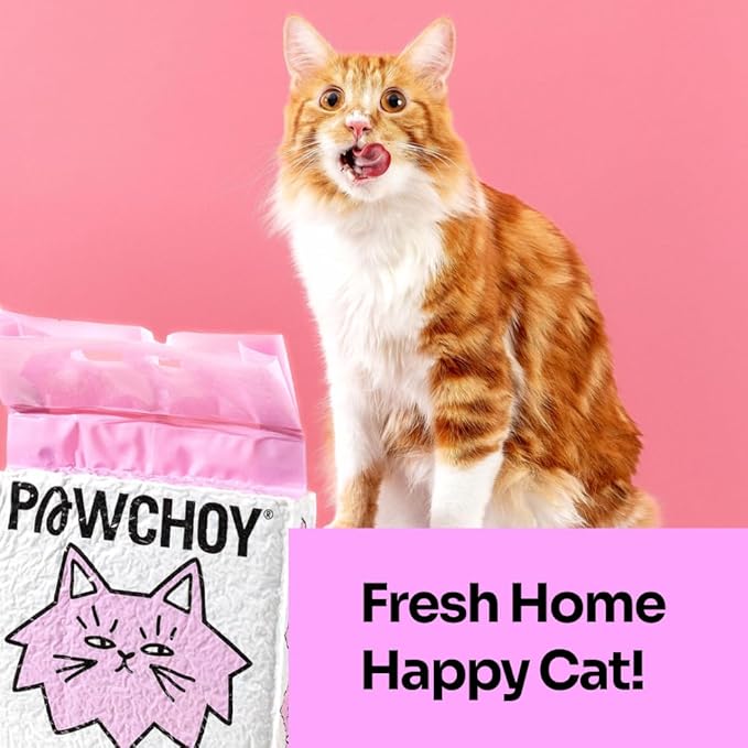 5 in 1 Mixed Cat Litter – Clumping, Flushable, Ultra Absorbent & Fast Drying | 100% Natural, Dust-Free, Low Tracking | with Activated Carbon for Superior Odor Control (5.5 lbs × 1 Bags)