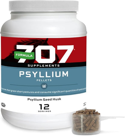 Formula 707 Psyllium Pellets Equine Supplement (3lb Jar - 12 Day Supply)