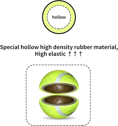 ALL FOR PAWS Dog Tennis Balls for Dogs, Great for Mini Ball Launcher, 6 Pack 2 Inch Tennis Balls