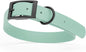 Dogline Biothane Waterproof Dog Collar Strong Coated Nylon Webbing with Black Hardware Odor- Proof for Easy Care Easy to Clean High Performance Fits Small Medium or Large Dogs, Sage Green