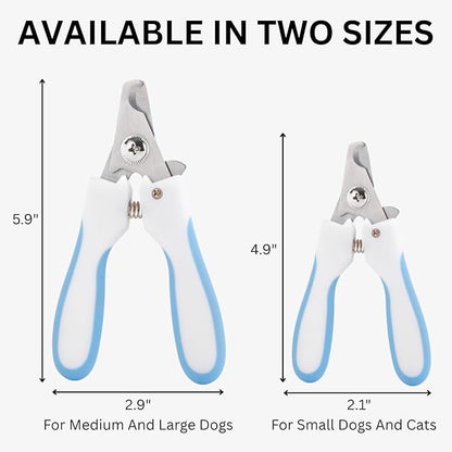AIXINPET Dog & Cat Nail Clippers and Trimmers - with Free Nail File, Protective Guard to Avoid Over Cutting, Extra Sharp Blade - Suitable for Small to Large Dogs & Cats, Birds and Rabbits (Large)