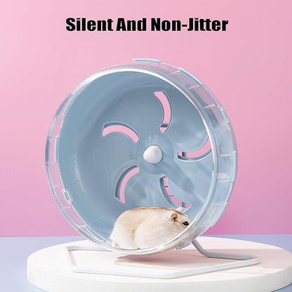 GKYZBB Hamster Wheel, 8.5 inch Silent Hamster Exercise Running Wheel with Stand,Pet Small Animals Exercise Running Toys,Adjustable Quiet Spinner for Guinea Pigs, Sugar Gliders, Gerbils