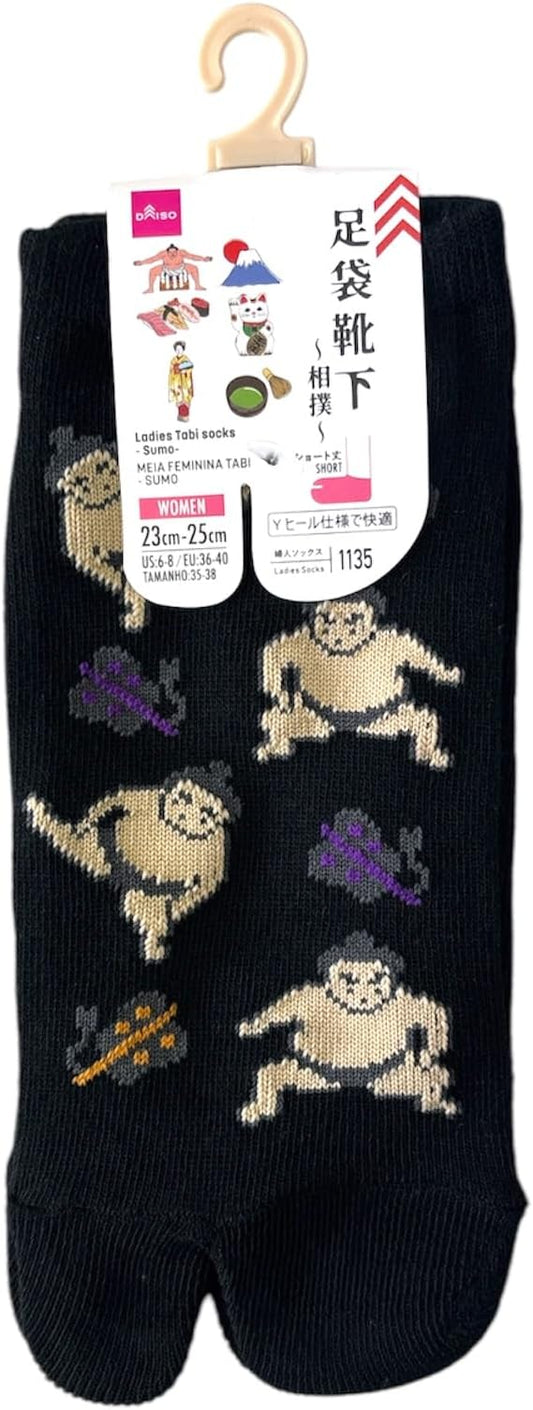 Japan Style Tabi Socks for Split Toe, Comfortable Tabi Toe Socks for Unisex Mt. Fuji, Lucky Cat, Sushi, Sumo, Ukiyoe, Hokusai