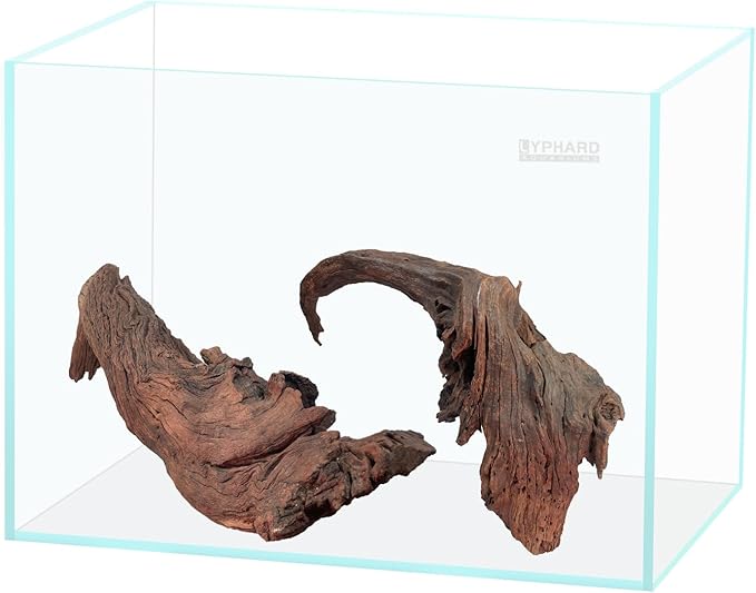 9.5 Gallon Rimless Aquarium, Ultra Clear Glass Low Iron Small Fish Tank for Betta, L15.7×W11.8×H11.8 Inches Thickness 5mm with EVA Foam Mat Included