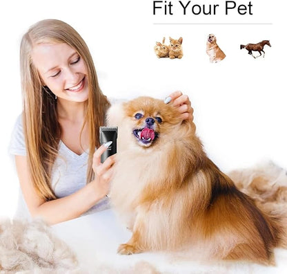 2PCS 7FW Wide Blades for Dog Grooming Blades Compatible with Andis,Oster A5,Wahl km10 Dog Clippers,Size-#7FW, 1/8-Inch Cut Length (3.2mm)(2pcs #7FW)