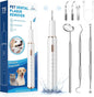 Electric Dog Plaque & Tartar Remover - Pet Teeth Cleaning Kit with LED Light, 5 Adjustable Modes, Safe and Low Noise – Easy Home Dental Care for Dogs and Cats