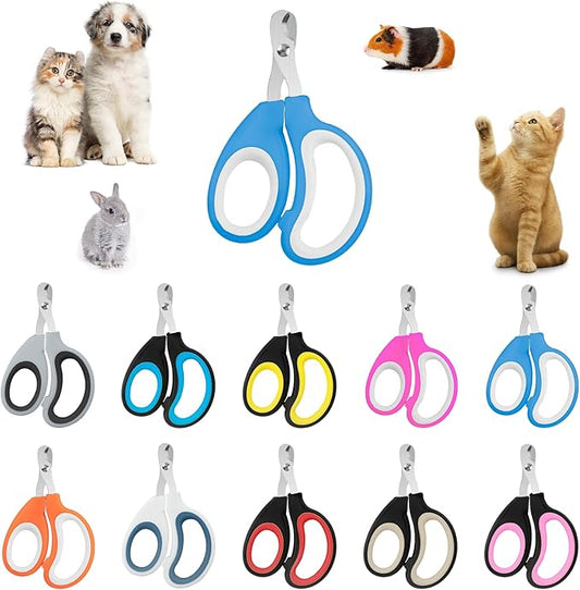 20 Pcs Cat Nail Clipper Bulk Kitten Claw Trimmer Pet Nail Cutter Claw Care for Cats, Kittens, Bunny, Puppy, Rabbit, Gatos, and More