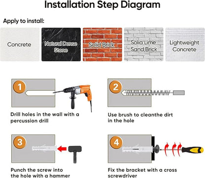 9-Piece Wall-Mounted Cat Shelves Set, House, Lookout Tower, 2 Sisal Scratching Posts, 5-Step Cat Wall Ladder, Pine Furniture, Extra-Wide & Long for Large Cats, Space-Saving Indoor Shelves