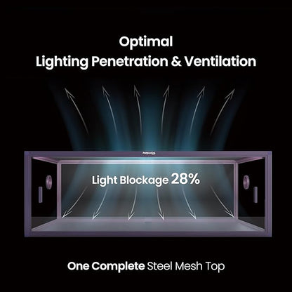 85 Gallon Reptile Tank, Front Opening Snake Tank for Easy Maintenance, Reptile Enclosure with Top Screen Ventilation 48''x24''x18''