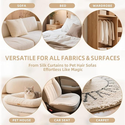 2𝑷𝒄𝒔 Pet Hair Removal Glove for Cats & Dogs, Newly Pro Five-Finger Electrostatic Pet Hair Remover Gloves, Reusable & Washable Magic Brush Pet Hair Removal Tool for Couch, Clothing, Carpet, Car Seat