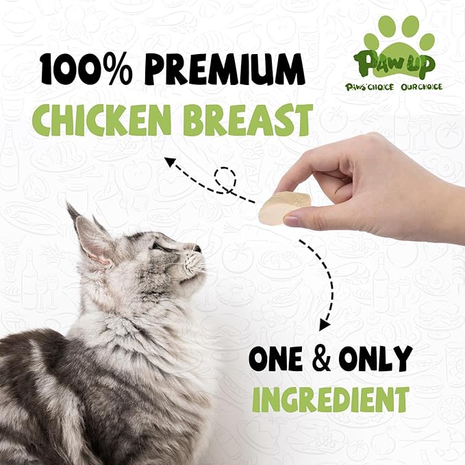 Freeze Dried Cat Treats, Raw Chicken Food for Dogs Cats, Single Ingredient, High Protein Natural Healthy Topper, 3.8 oz