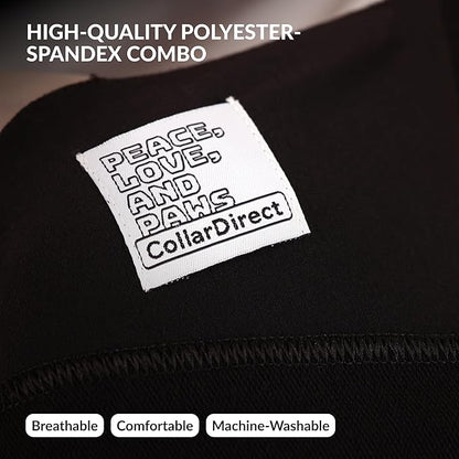 Dog Sling Carrier for Small Dogs - Anti-Anxiety Cat Sling, Puppy Pouch - Pet Sling in Gray Black Blue Green Pink Yellow (Black, Large)