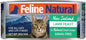 Feline Natural New Zealand Canned Catfood Wet Food, High-Meat, Low-Carb, & Grain Free Cat Food Wet, Lamb Feast, 3 oz, Pack of 24