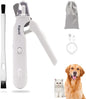 2-in-1 Dog Nail Trimmers & Dog Nail Grinder with LED Lights,Cat Nail Clipper with Guard,cat Nail Trimmer for Large Medium Small Dogs Cats Claw Trimmer Quick Sensor and Safety Guard