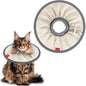 Agape Soft Cat Cone, Comfy Collar to Stop Licking & Scratching, Lightweight Recovery Collar for Cats After Surgery, Adjustable Elizabethan Collar for Neuter Recovery, Waterproof Neck Cones for Cats