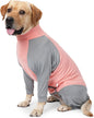 Dog Recovery Suit, Abdominal Wound After Surgery Wear, Prevent Licking Wounds, E-Collar & Cone Alternatives, Long Sleeve Postoperative Shirts Dog Pajamas Prevent Shedding(Large, Pink)