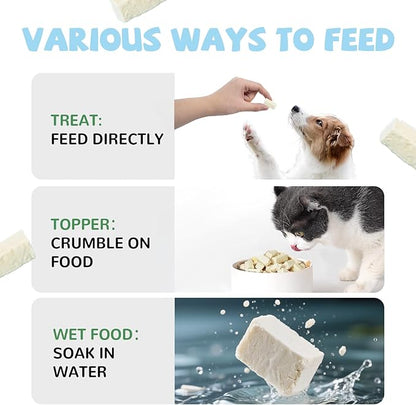 Freeze Dried Sheep Milk Yogurt Flavor, Gentle Sheep Milk Dog Treats for Sensitive Stomachs Puppies, 2.8 oz