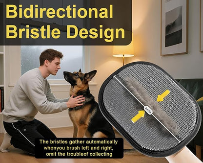 2Pcs Electrostatic Gloves Pet Hair Removal, Reusable Cat & Dog Hair Remover for Couch, Furniture, Carpet, Curtain, Upgraded Animal Fur Removal Tool, Cat Grooming Gloves