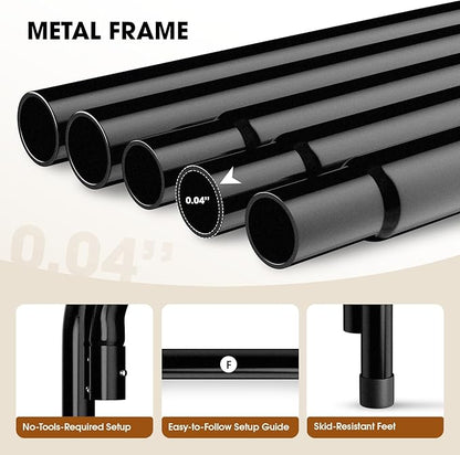 Elevated Dog Bed, Raised Outdoor Dog Bed for Extra Large Sized Dogs, Portable Cooling Pet Cot with Breathable & Washable Mesh, Indoor & Outdoor Pet Hammock with Skid-Resistant Feet.