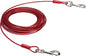 Amazon Basics Tie-Out Cable For Dogs Up to 56.7kg/914.4cm (Pack of 1), Red